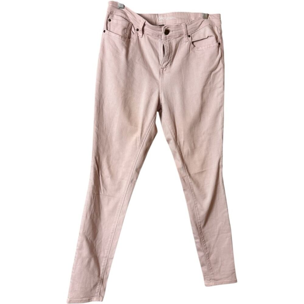 Gap Legging Straight Leg Light Blush Pink Skinny Jeans Sz 10
